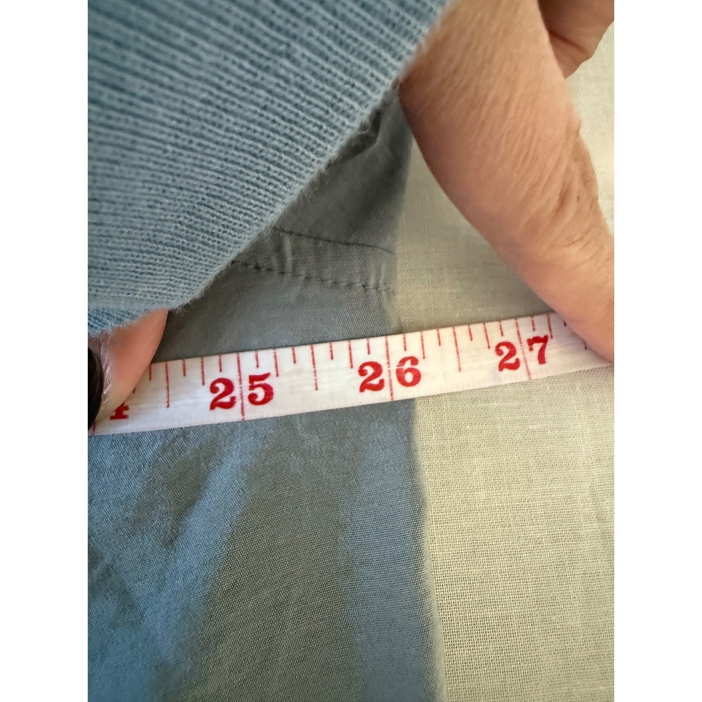 Madewell Central Drapey Shirt L Gray Short Sleeve Boxy Button Front Top - Picture 8 of 8